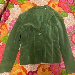 velvety green jacket size xs!